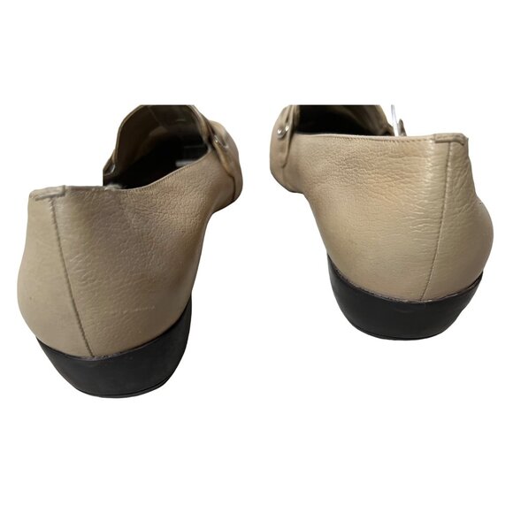 Classic Elements Permalia  Beige Leather Loafers Women's Size 7.5M  Z8044  565 - Picture 5 of 16